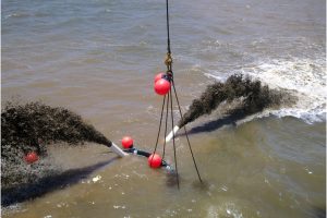 Shallow Water Jetting in Progress