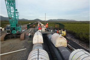 Foam Buoyancy Installation onto pipestring