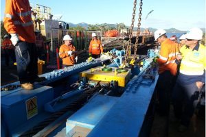 In hauling pipestring with Linear Winch Puller