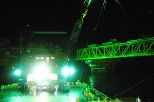 Bridge Clear of the Material Barge